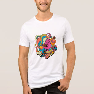 Herr Greedy   Farbige Wirbel und Sterne Tri-Blend Shirt