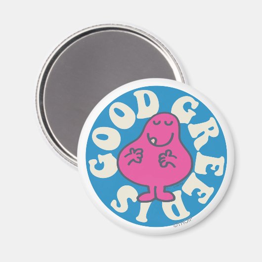 Herr Greedy | Gier ist gut Magnet (Vorderseite/Rückseite)