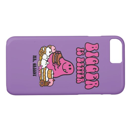 Herr Greedy | Größere ist besser Case-Mate iPhone Hülle (Rückseite (Horizontal))