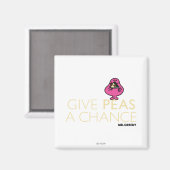 Herr Greedy | Peas A Chance Magnet (Vorderseite/Rückseite)