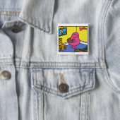 Herr Greedy | Wohnzimmeressen Button (Beispiel)