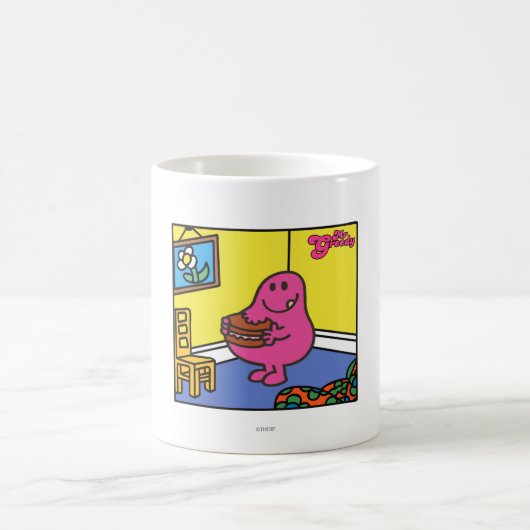 Herr Greedy | Wohnzimmeressen Kaffeetasse (Mittel)