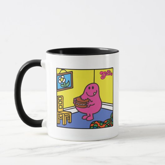 Herr Greedy | Wohnzimmeressen Tasse (Links)