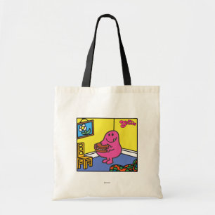 Herr Greedy Wohnzimmeressen Tragetasche