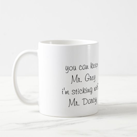 Herr Grey gegen Herrn Darcy - Tasse (Links)
