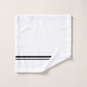 Herr Groom Wedding Geschenk Sonnenblumen Schwarz u Badhandtuch Set (Waschlappen)