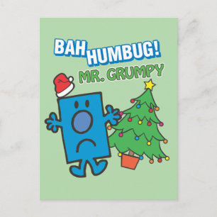 Herr Grummelig Bah Humbug Postkarte