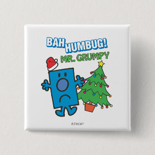 Herr Grumpy Bah Humbug Button