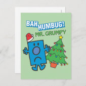 Herr Grumpy | Bah Humbug Postkarte (Vorne/Hinten)