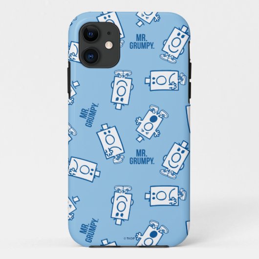 Herr Grumpy | Blue Emotion Toss Pattern Case-Mate iPhone Hülle (Rückseite)