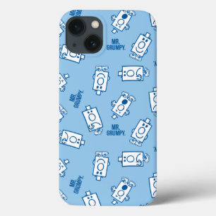 Herr Grumpy Blue Emotion Toss Pattern Case-Mate iPhone Hülle