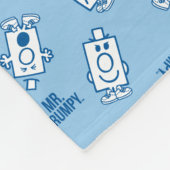 Herr Grumpy | Blue Emotion Toss Pattern Fleecedecke (Ecke)