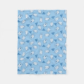 Herr Grumpy | Blue Emotion Toss Pattern Fleecedecke (Vorderseite)