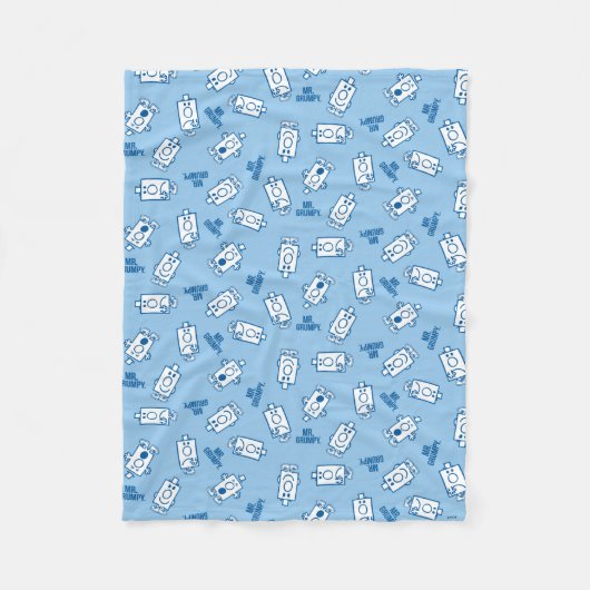 Herr Grumpy | Blue Emotion Toss Pattern Fleecedecke (Vorderseite)