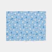 Herr Grumpy | Blue Emotion Toss Pattern Fleecedecke (Vorderseite (Horizontal))