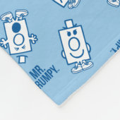 Herr Grumpy | Blue Emotion Toss Pattern Fleecedecke (Ecke)