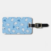 Herr Grumpy | Blue Emotion Toss Pattern Gepäckanhänger (Vorderseite horizontal)