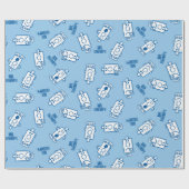 Herr Grumpy | Blue Emotion Toss Pattern Geschenkpapier (Flach)