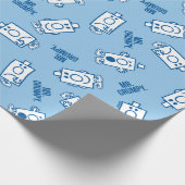 Herr Grumpy | Blue Emotion Toss Pattern Geschenkpapier (Ecke)