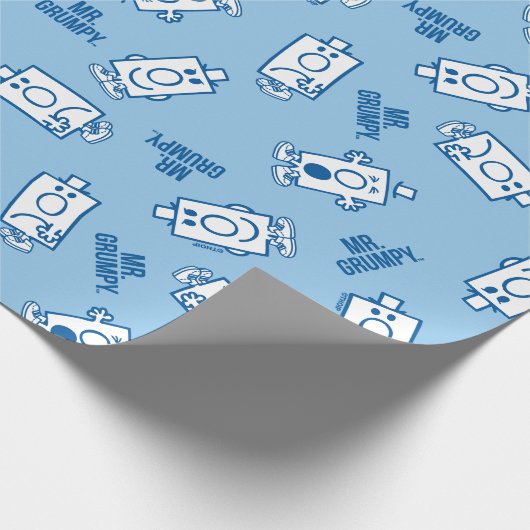 Herr Grumpy | Blue Emotion Toss Pattern Geschenkpapier (Ecke)