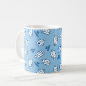 Herr Grumpy | Blue Emotion Toss Pattern Kaffeetasse (Vorderseite Links)