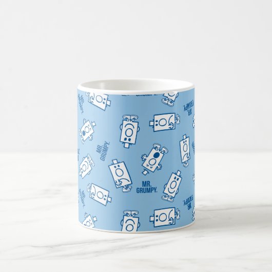 Herr Grumpy | Blue Emotion Toss Pattern Kaffeetasse (Mittel)