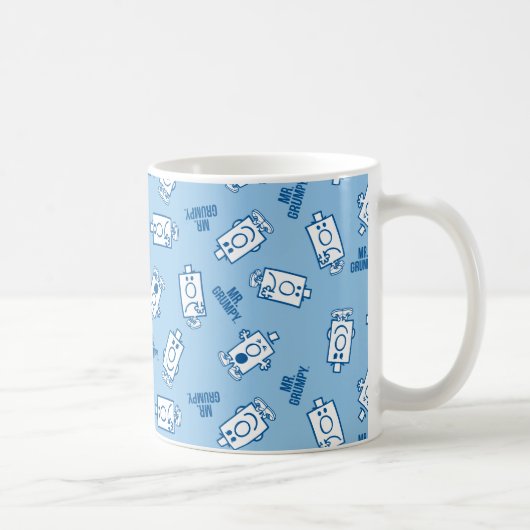 Herr Grumpy | Blue Emotion Toss Pattern Kaffeetasse (Rechts)