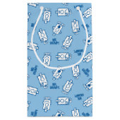 Herr Grumpy | Blue Emotion Toss Pattern Kleine Geschenktüte (Rückseite)
