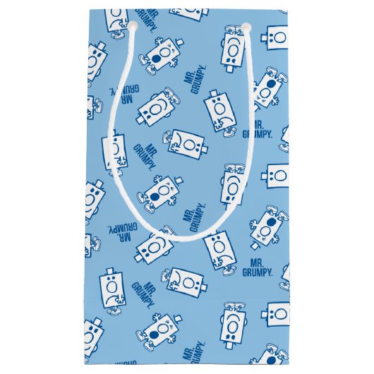 Herr Grumpy | Blue Emotion Toss Pattern Kleine Geschenktüte (Vorderseite)