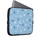 Herr Grumpy | Blue Emotion Toss Pattern Laptopschutzhülle (Vorne Rechts)