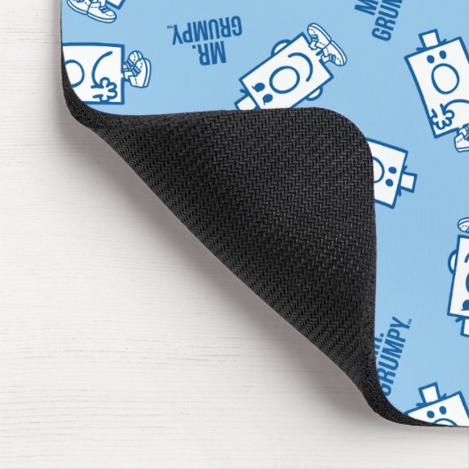 Herr Grumpy | Blue Emotion Toss Pattern Mousepad (Ecke)