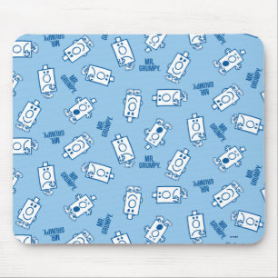 Herr Grumpy   Blue Emotion Toss Pattern Mousepad