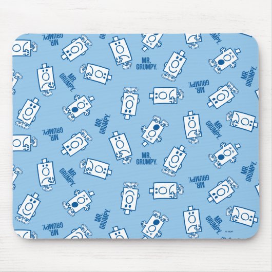 Herr Grumpy | Blue Emotion Toss Pattern Mousepad (Vorne)