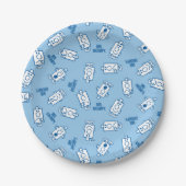 Herr Grumpy | Blue Emotion Toss Pattern Pappteller (Vorderseite)