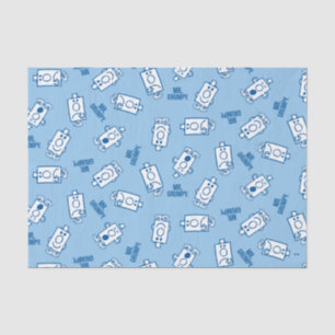 Herr Grumpy Blue Emotion Toss Pattern Seidenpapier