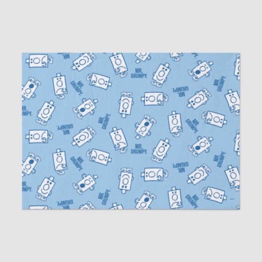 Herr Grumpy | Blue Emotion Toss Pattern Seidenpapier (Vorderseite)