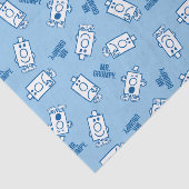 Herr Grumpy | Blue Emotion Toss Pattern Seidenpapier (Ausschnitt)