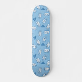 Herr Grumpy | Blue Emotion Toss Pattern Skateboard (Vorne)