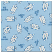 Herr Grumpy | Blue Emotion Toss Pattern Stoff (Nahaufnahme)