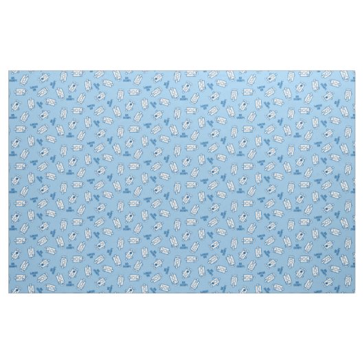 Herr Grumpy | Blue Emotion Toss Pattern Stoff (Fat Quarter (45,7 x 55,9 cm))
