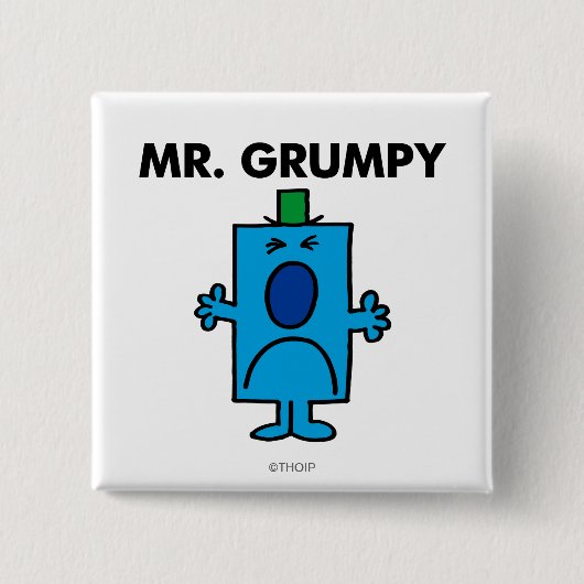Herr Grumpy | Frowning Face Button (Vorderseite)