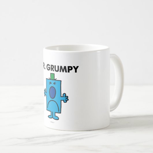 Herr Grumpy | Frowning Face Kaffeetasse (VorderseiteRechts)