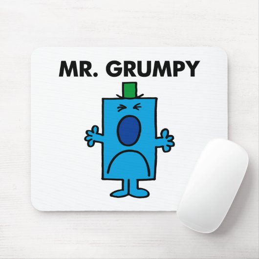 Herr Grumpy | Frowning Face Mousepad (Mit Mouse)