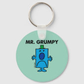 Herr Grumpy | Frowning Face Schlüsselanhänger (Vorderseite)