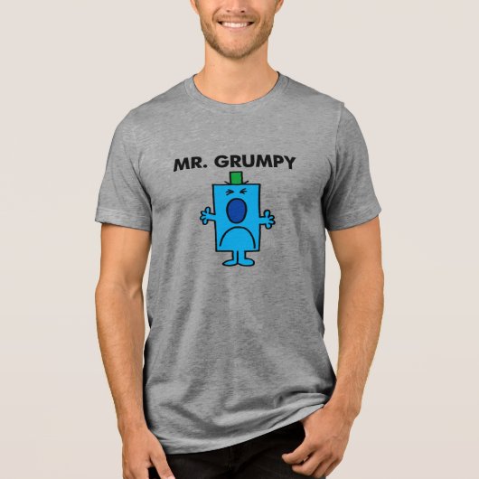 Herr Grumpy | Frowning Face Tri-Blend Shirt (Vorderseite)