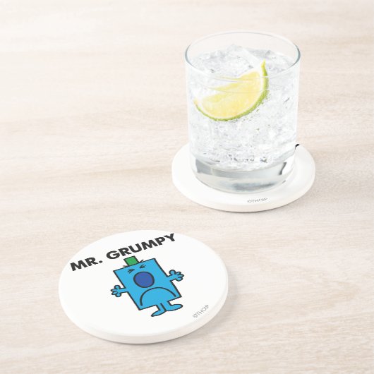 Herr Grumpy | Frowning Face Untersetzer (Seite)