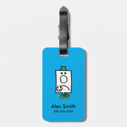 Herr Grumpy Gepäckanhänger (Rückseite vertikal)