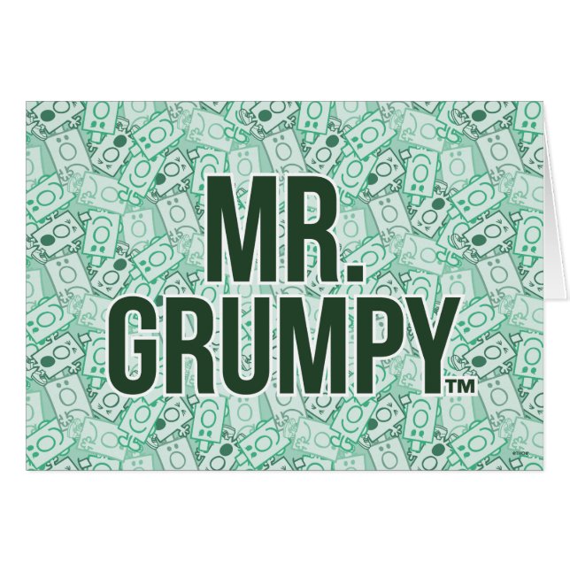 Herr Grumpy | Green Name and Character Toss Patter (Vorderseite (Horizontal))