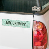 Herr Grumpy | Green Name and Character Toss Patter Autoaufkleber (Auf Lkw)