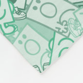 Herr Grumpy | Green Name and Character Toss Patter Fleecedecke (Ecke)